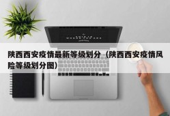陕西西安疫情最新等级划分（陕西西安疫情风险等级划分图）