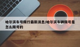哈尔滨车号限行最新消息/哈尔滨车辆限号是怎么限号的