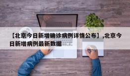【北京今日新增确诊病例详情公布】,北京今日新增病例最新数据