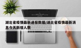 湖北省疫情最新通报数据/湖北省疫情最新消息今天新增人数