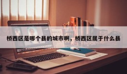桥西区是哪个县的城市啊，桥西区属于什么县