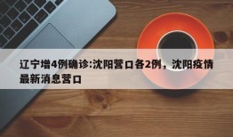 辽宁增4例确诊:沈阳营口各2例，沈阳疫情最新消息营口