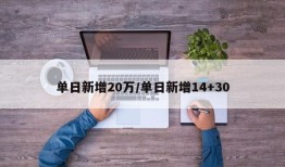 单日新增20万/单日新增14+30