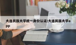 大连民族大学统一身份认证/大连民族大学app